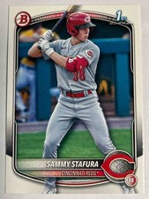 2025 Bowman Sammy Stafura #BP-100 1st Prospect Reds
