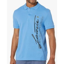 Lacoste Men's Regular Fit Signature Cotton Pique Polo Bellflower Blue 3XL