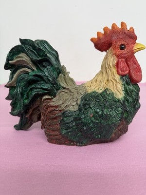 Vintage Farmhouse Country Kitchen Resin Sitting Rooster French Country