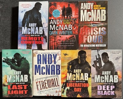NICK STONE 1-7 Series Set by Andy McNab Thriller Deep Black Last Light