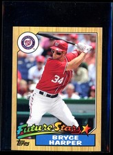 2012 Topps #TM-150 Bryce Harper RC 1987 MINIS Rookie Card Washington Nationals. rookie card picture