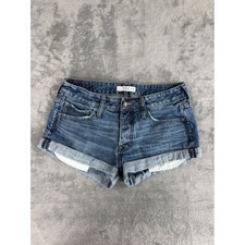 Y2K 2000s Abercrombie  Fitch Low-Rise Cuffed Denim Shorts Size 6