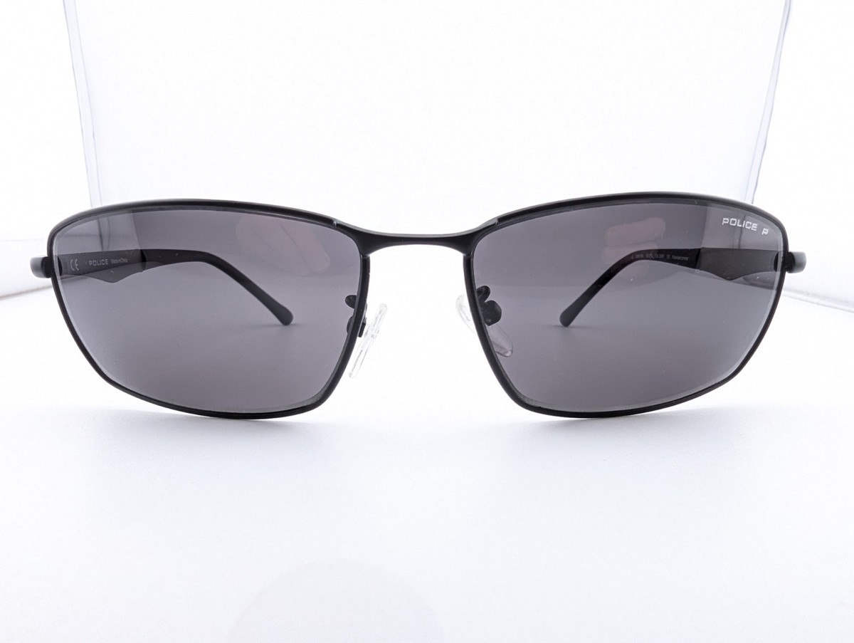 Police Sunglasses, Polarized Lenses, S8919K S08P *3 Black, 60-16