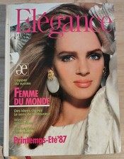 Selten!!!Katalog Elegance Paris Frühjahr-Sommer 1987 Uma Thuramn, Cindy Crawford