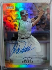2025 Topps Stadium Club Jorge Posada Rainbow Foil Auto Serial /25 Baseball