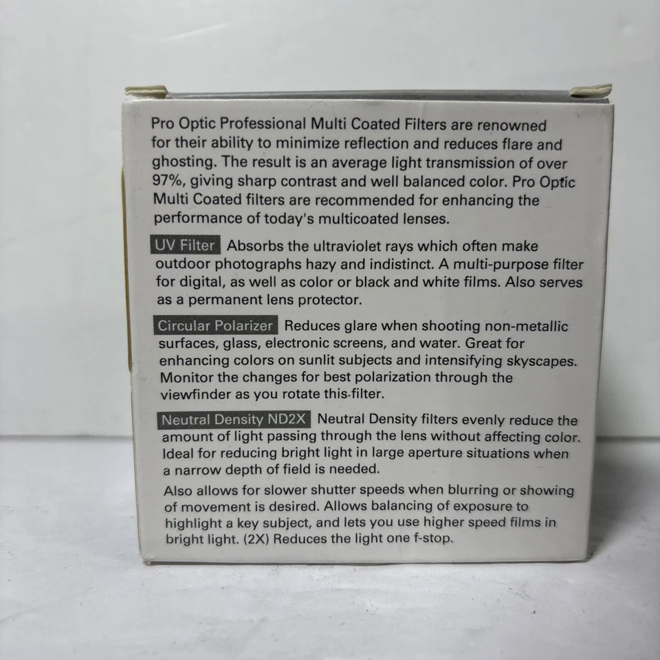 ProOptic 46mm Digital Essentials Filter Kit, with Ultra Violet (UV), Circular Po - Image 3 of 4