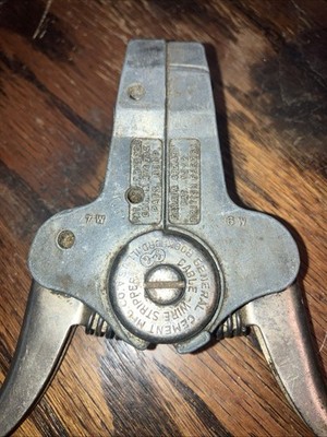 Vintage General Cement Mfg. Co. Cable & Wire Stripper Made in Rockford, Ill. USA