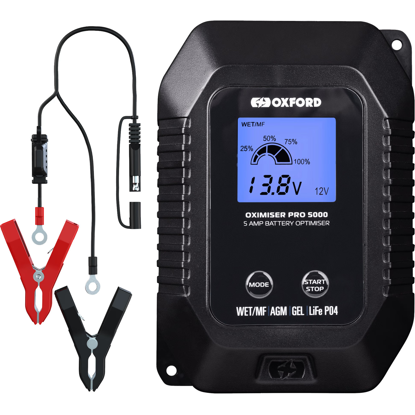 Oxford Oximiser Pro 5000 Motorcyle Motorbike Battery Charger