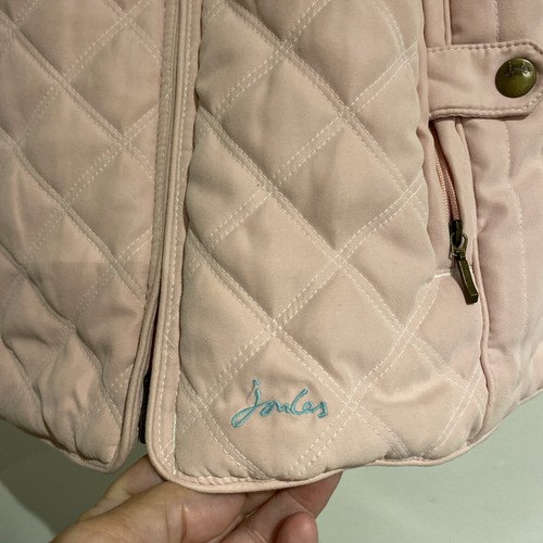 Joules Pale Pink Quilted Gilet Size Xs VGC - Picture 2 of 10
