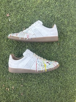 Maison Margiela Replica White Paint Splatter Size 46 US 13 | eBay