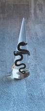 Vintage Gunmetal Snake Ring Full Finger State...