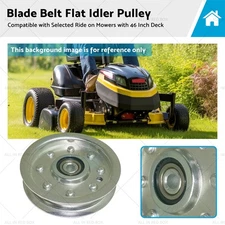 Blade Belt Flat Idler Pulley Suitable for MTD Cub Cadet Ride on Mowers 756-0627