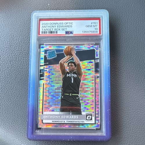 Panini Donruss Optic 2020-21 Anthony Edwards Rated Rookie Pulsar #151 PSA 10