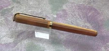 ca. 2000 First Edition Visconti Amber Pericle Rollerball- Used