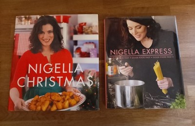 BOOK - Bundle Of X2 Nigella Lawson Cookery Hardbacks Christmas Nigella Express 