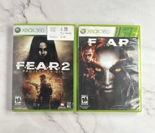 XBOX 360 Fear 2 + Fear 3 Videojuegos Terror CIB Lote Completo De 2 Juegos Funcionando