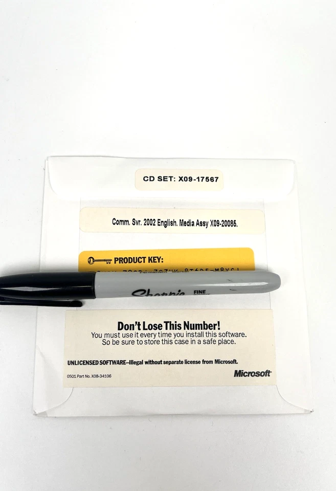 3 CD Microsoft Commerce Server 2002 con Service Pack 1 + clave de producto + BizTalk Foto 2 de 4