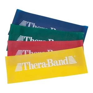 Theraband Bande de résistance boucles Combo 3 vert 3 rouge 18in boucles