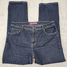 Gloria Vanderbilt Amanda Jeans Women's 14 Average Dark Wash Stretch Classic Fit