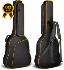 44 Inch Guitar Gig Bag Dreadnought Jumbo Padded Water Resistant Strap Pocket