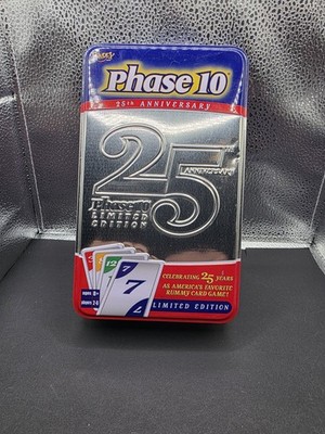 Phase 10 Limited Edition 25th Anniversary Rummy Card Game Complete