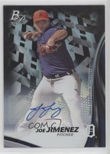 2017 Bowman Platinum Top Prospects Black 8/10 Joe Jimenez #TPA-JJ Auto 0zj6