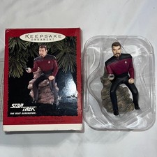 Hallmark Star Trek The Next Generation keepsake Ornament William T Riker holiday
