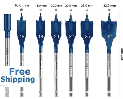 Bosch EXPERT Self Cut Speed Spade Drill Bit Set 16 - 32 mm 7 pc 2608900334