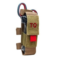 NEW Vism MOLLE Tactical Pouch Medical Kit WITH Tourniquet  Trauma Shears TAN