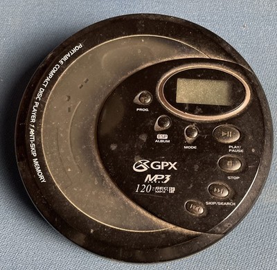 GPX 120 Sec Anti-Skip ESP Portable CD MP3 Player CDPM5004 Tested Working
