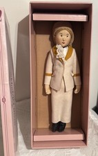 STEIFF Tennislady Betty Felt Doll Replica 1913 Box No COA Vintage 1980s 9100/45