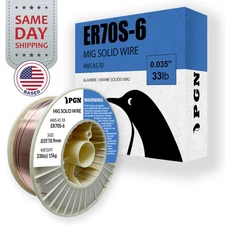 ER70S-6 .035" - 33-Lb - Mild Steel MIG Welding Wire - Shatterproof ABS Spool