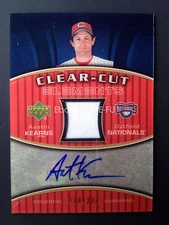 2007 UD Elements Autograph AUSTIN KEARNS Game Used Jersey Auto #ed 219/234 Reds