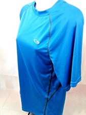 Champion Brilliant Blue Womens Polo with Grey Stitching-Duo Dry Size S