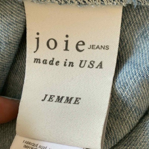 Joie Blue Buttoned Jean Mini Skirt Size 30 - Picture 6 of 11