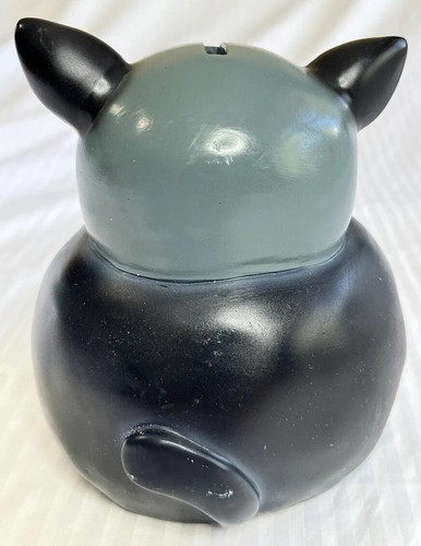 Allen Designs Studio Alley Katzenbank schwarz grau rote Nase 6" hoch EUC - Bild 10 von 16