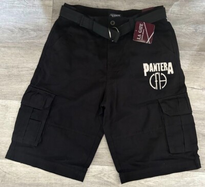 PANTERA ROCK BAND BLACK CARGO SHORT MULTI POCKETS | eBay
