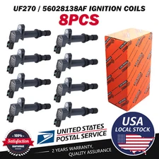 NEW OEM Pack of 8 Ignition Coils for Dodge Jeep Mitsubishi V6 3.7L V8 4.7L UF270