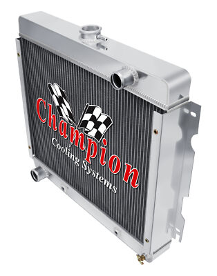 Atom Champion 4 Row Radiator,16'' Fan,Shroud for 1970 - 1972 Dodge Dart Big Block