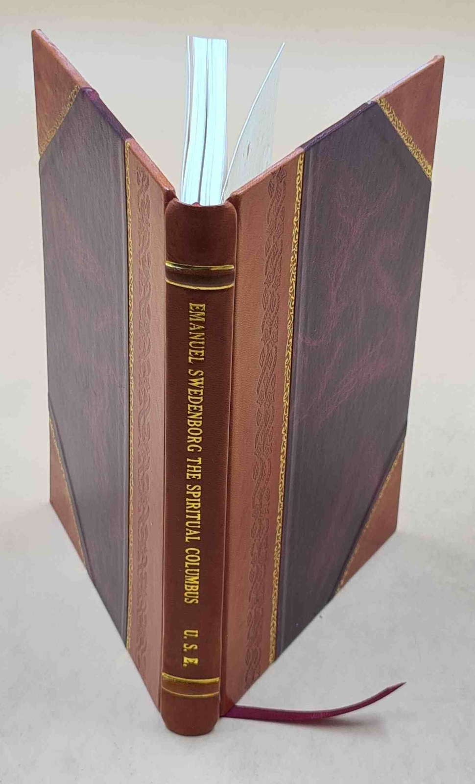 Emanuel Swedenborg Spiritual Columbus Sketch Leather Bound US Edition  