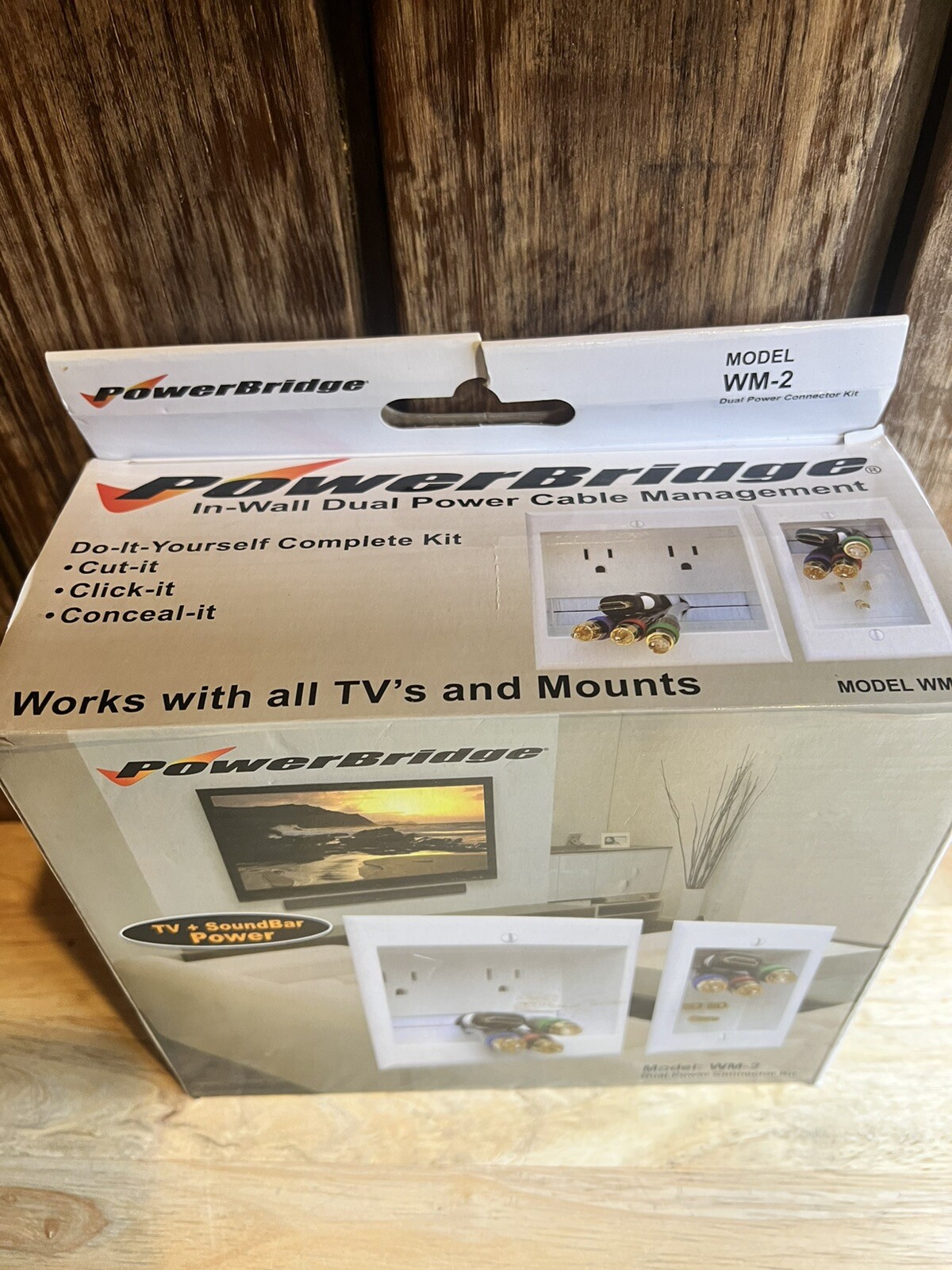 PowerBridge InWall Dual Power Cable Management Connector Kit WM2