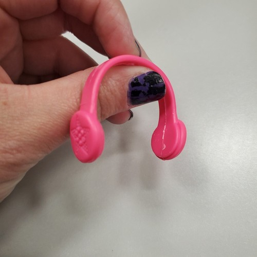 BARBIE REPLACEMENT HEADPHONES BRIGHT PINK STAR SIDES