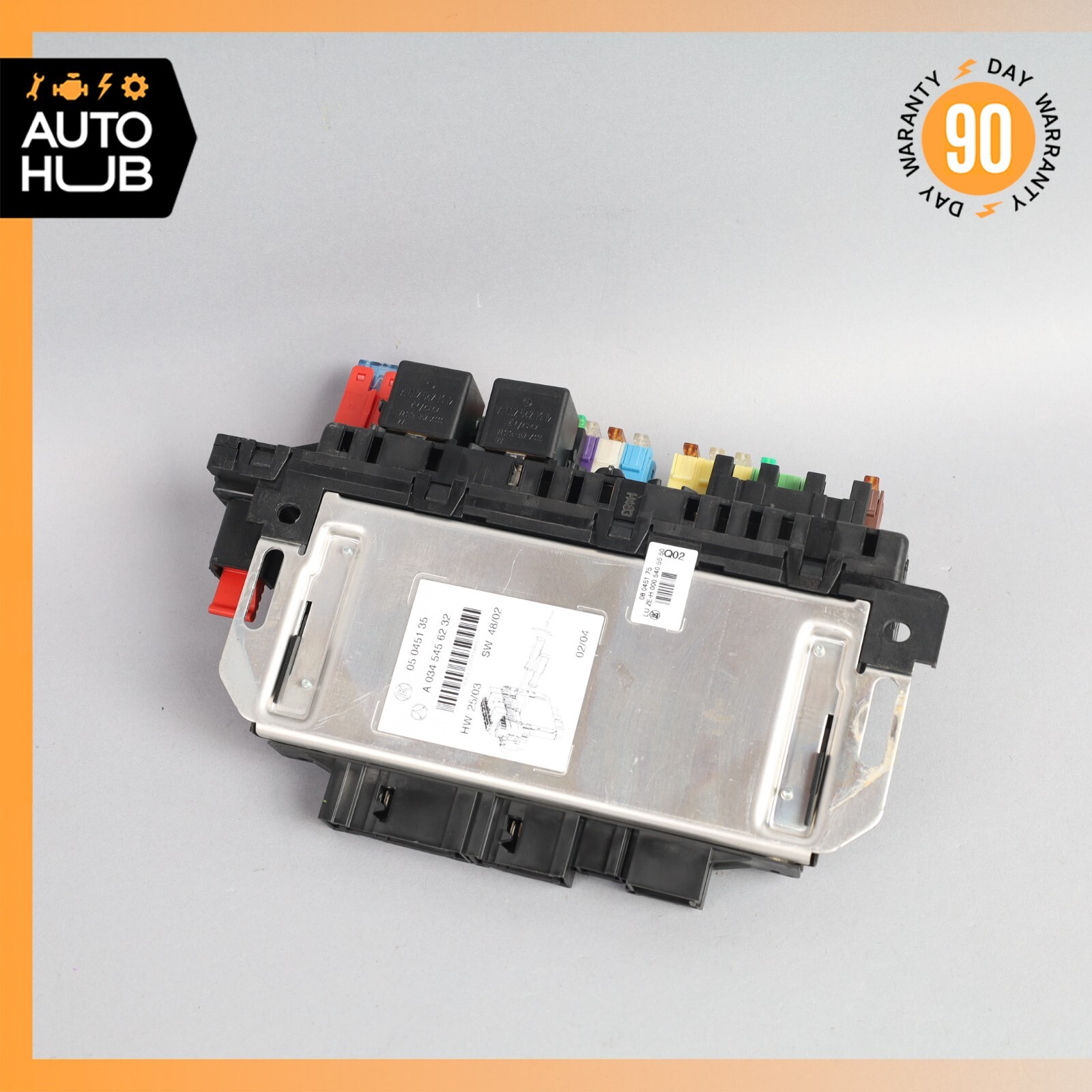 03-12 Mercedes R230 SL500 SL55 AMG SL550 Rear SAM Fuse Box Relay Module OEM