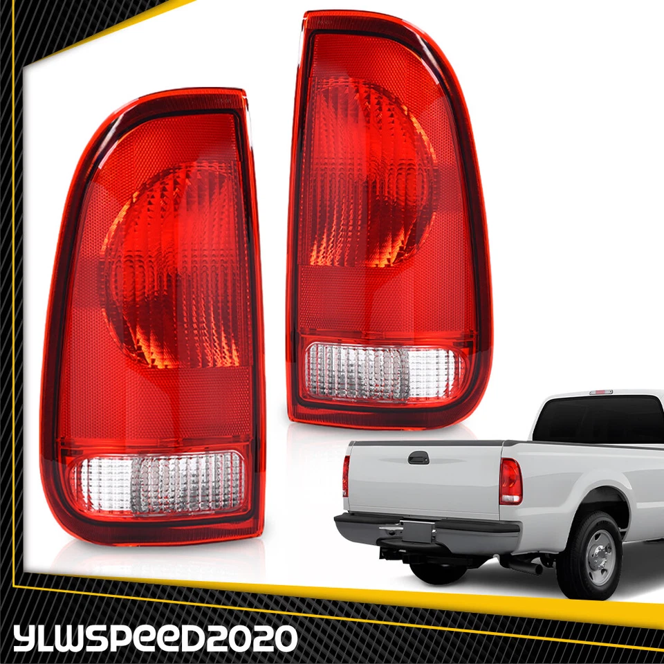 Fit For 1997-2003 Ford F-150 1999-07 F-250 Super Duty Tail Light Set of 2 LH &RH - Image 2 of 4