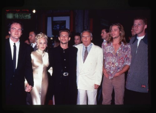 True Romance cast Quentin Tarantino Brad Pitt Christian Slater 35mm Transparency - 第 1/1 張圖片