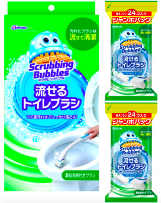 NEW Scrubbing Bubbles Fresh Brush Floral Soap Starter Kit + Additional Refills