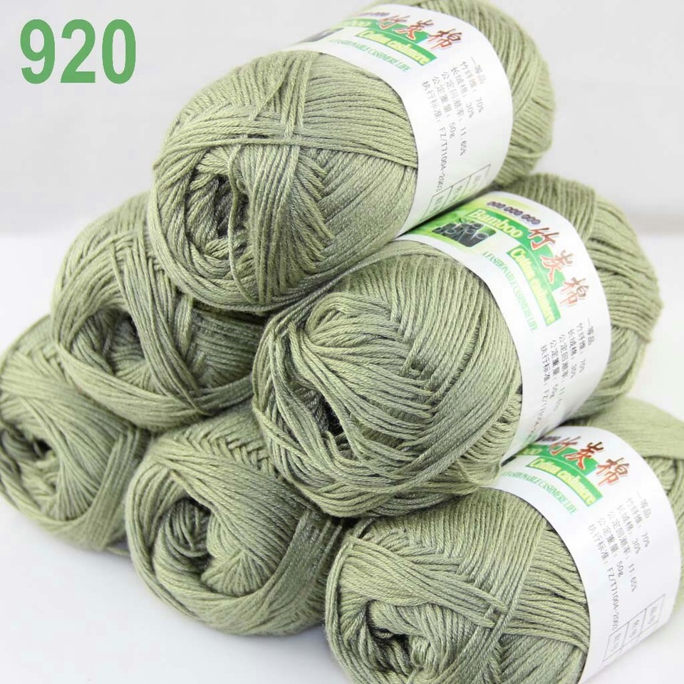 Chunky Yarn HYDa 1Pc 50g Per Skein Soft Bamboo Crochet Cotton Knitting Baby Knit Wool Yarn Bernat Blanket Yarn - Foto 7