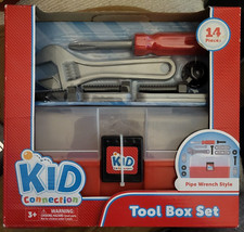 Kid Connection Tool Box Set For Kids Children Pipe Wrench Style