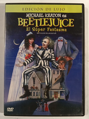 BEETLEJUICE, MOVIE BY TIM BURTON, 2008 MEXICAN DVD, COMEDY | eBay