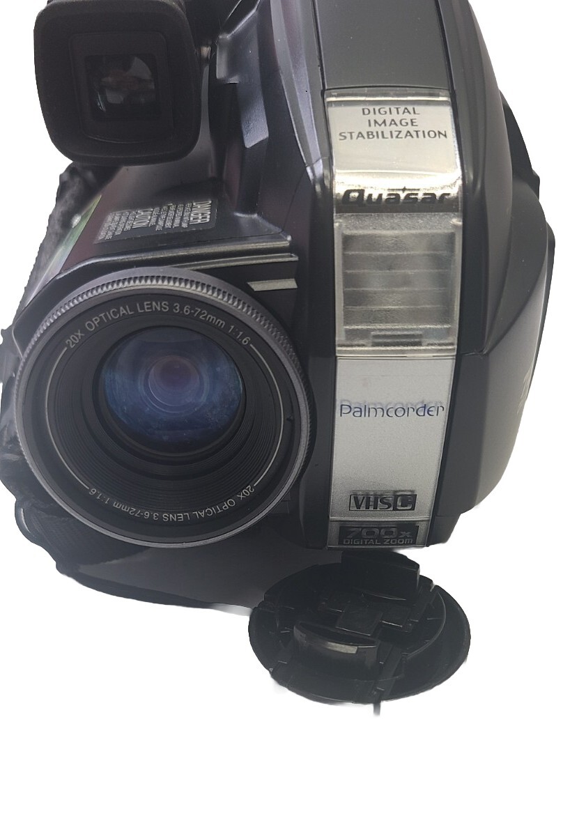 Quasar VHSC Digital Camcorder VML152 PalmcorderBattery, Charger